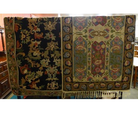 Two tapestry wall hangings