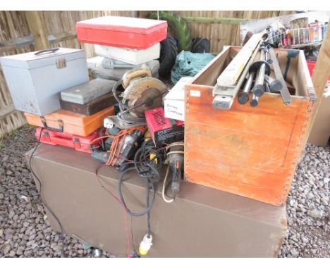 LARGE QUANTITY OF ELECTRICAL TOOLS, HAND TOOLS &amp; BOXED TOOLS