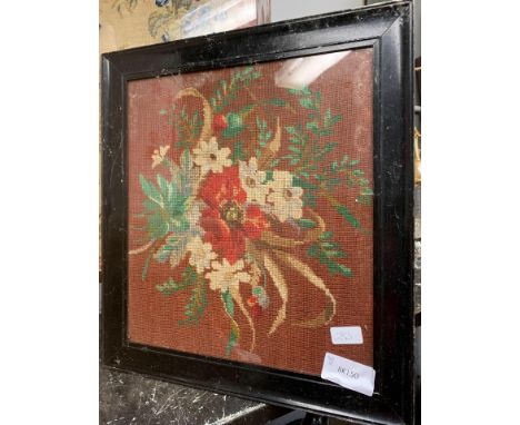 TAPESTRY TOP FOOT STOOL &amp; TAPESTRY PICTURE