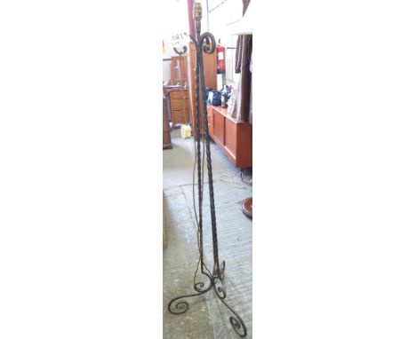 VIEWING/COLLECTION FOR THIS LOT IS AT ACCESS HOUSE, 157 THE BUTTS, FROME, BA11 4AQ WROUGHT IRON STANDARD LAMP