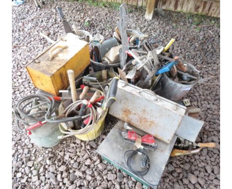 LARGE QUANTITY OF MAINLY HAND TOOLS &amp; ELECTRIC TILE CUTTER