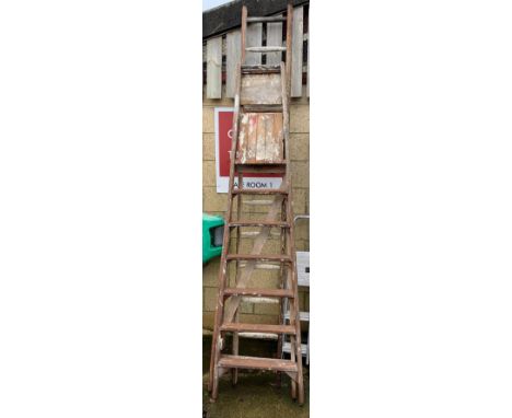 WOODEN STEPS &amp; WOODEN LADDER