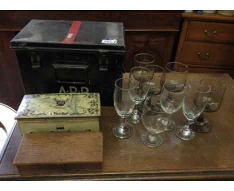 VIEWING/COLLECTION FOR THIS LOT IS AT ACCESS HOUSE, 157 THE BUTTS, FROME, BA11 4AQ WWII MILITARY AIR RAID PRECAUTION METAL BO