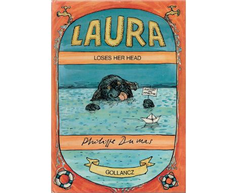 Laura Loses Her Head by Phillippe Dumas, First edition hardback book. Charity book auction. We combine shipping on all lots. 