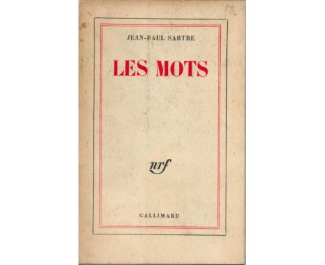Les Mots by Jean-Paul Sartre, First edition softback book. Charity book auction. We combine shipping on all lots. Single book