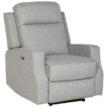 HOMCOM 150° Electric Reclining Chair, with USB port and Footrest - Grey RRP £319.99-ER23A Back of