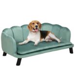 PawHut Dog Sofa, Pet Couch Bed for Medium, Large Dogs, with Legs, Cushion - Green RRP £109.99-ER40 A