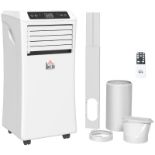 HOMCOM 9000 BTU Air Conditioning Unit, 3-in-1 Portable Air Conditioner, Dehumidifier, Cooling Fan