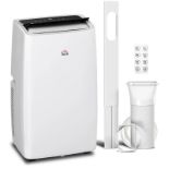 HOMCOM Air Conditioning Unit 14000 BTU, 4-in-1 Portable Air Conditioner, Dehumidifier, Fan, Cooling,