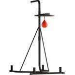 HOMCOM 2-in-1 170-190cm Freestanding Boxing Punch Bag Hanger, Speed Ball Station Platform, for Home,