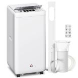 HOMCOM 12,000 BTU 5-in-1 Mobile Air Conditioner, 35m² Radius - White RRP £349.99-ER47 With a