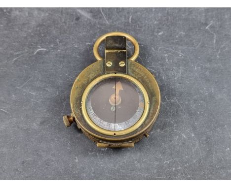 A&nbsp;WWI British Verners Pattern VII officer's military compass, by Anglo Swiss Association, dated 1915 with broad arrow ma