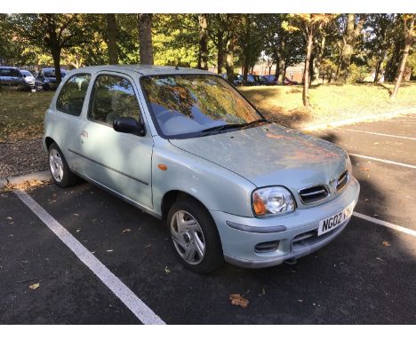 A Nissan Micra Vibe three door hatchback, registration NG02 VXU, first registered 28.06.2002, 998CC, Petrol, manual, Green, t