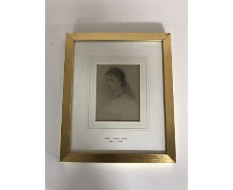 A gilt framed Henry Latour portrait study CONDITION REPORT: Slight foxing but overall in a good state of preservation. The pa