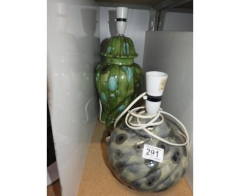 2x Ceramic Lamp Bases 