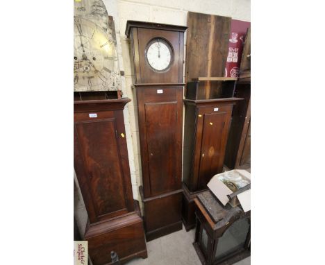 A mahogany cased clock, having circular enamel dial by Thwaites &amp; Reed, London 13765