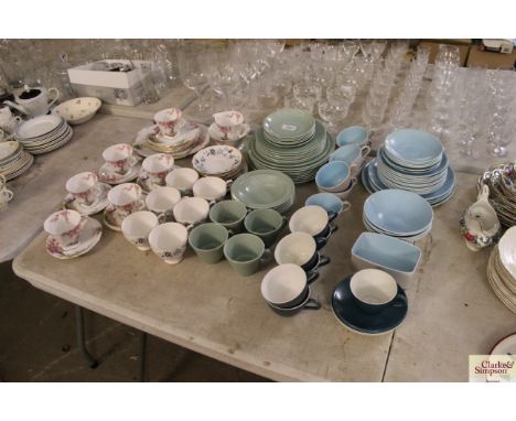 A quantity of teaware including Woods; Colclough; Poole etc
