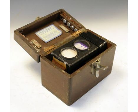 Pigeon timing clock by Edward Wilkinson of Pocklington, in a mahogany case  