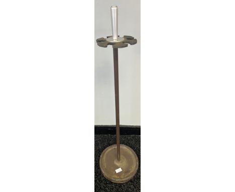 A Vintage Art Deco style cue holder. Cast iron base. 