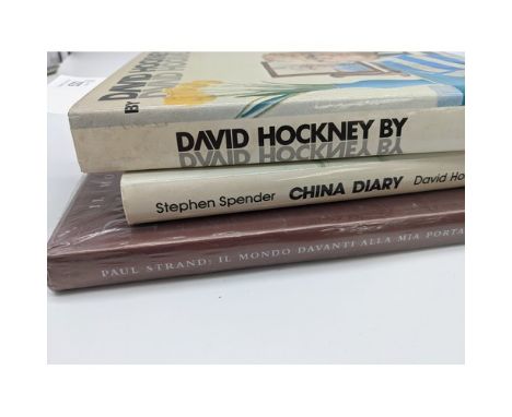 . Hockney, David.: David Hockney by David Hockney; and Spender, Stephen and David Hockney. China Diary; and Paul Strand. Il M