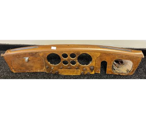 A Vintage Jaguar XK120 OR XK150 [Circa 1948-61] wooden dashboard 