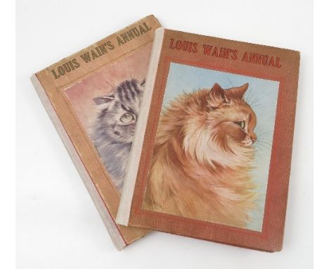 Two Louis Wain albums, 1912 and 1911-12