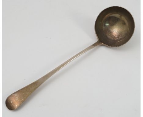 A silver soup ladle, Old English pattern, London 1897, weight 9oz