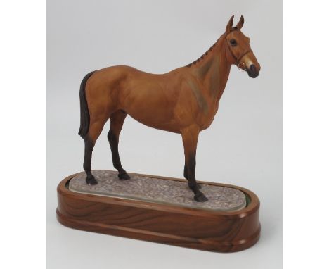 A Royal Worcester limited edition model, Arkle, modelled by Doris Lindner, with plinth and certificate