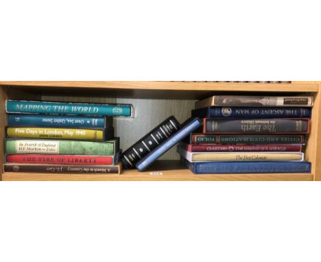 SELECTION OF FOLIO SOCIETY TITLES THE ASCENT OF MAN, THE FIRST COLONISTS, LIBERTY AND OTHERS