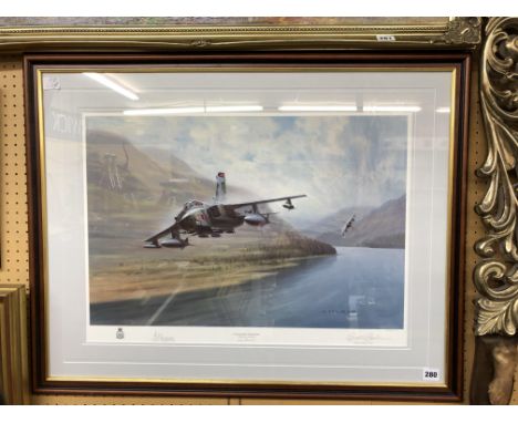 LIMITED EDITION PRINT 506/617 HIGH SPEED INTRUSION TORNADOES - LOW LEVEL BY GERARD COULSON SIGNED IN PENCIL GERARD COULSON AN