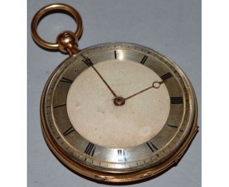 A GOOD 18CT ENGINE TURNED REPEATING POCKET WATCH ECHAPPEMENT A CYLINDRE QUATRE TROUS EN JOYAUX. 