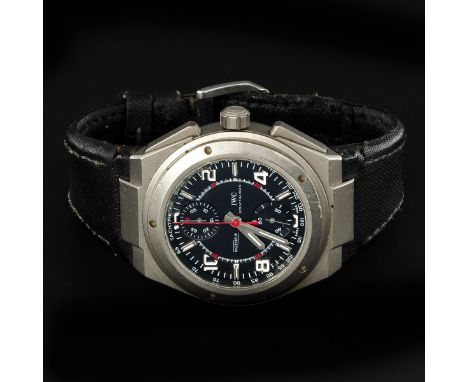 brand IWC, Titanium, Chronograph, Ingenieur, Mercedes AMG, original papers and box, case diameter 39 mm.