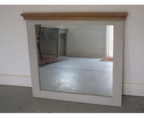 An ex display Besp oak grey mirror - Width 90cm x Height 80cm 