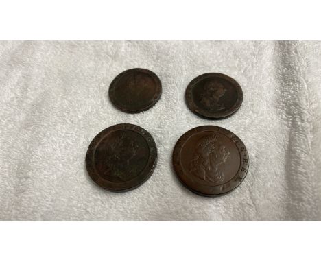  Sale Item:    BOX-2 + 2 CARTWHEEL COINS   Vat Status:   No Vat   Buyers Premium:  This lot is subject to a Buyers Premium of