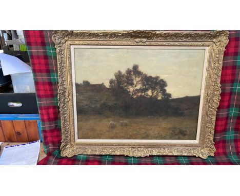  Sale Item:    OIL PAINTING SHEEP GRAZING (AF)   Vat Status:   No Vat   Buyers Premium:  This lot is subject to a Buyers Prem