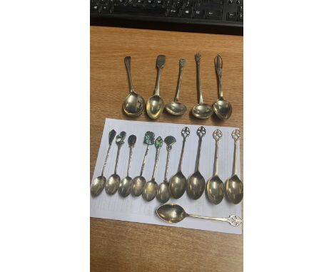  Sale Item:    ASSORTED SILVER SPOONS 190GRMS   Vat Status:   No Vat   Buyers Premium:  This lot is subject to a Buyers Premi