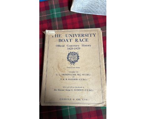  Sale Item:    BOOK THE UNIVERSITY BOAT RACE 1829-1929 (AF)  Vat Status:   No Vat   Buyers Premium:  This lot is subject to a