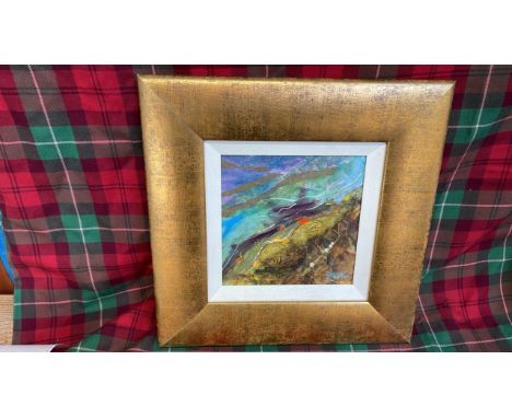  Sale Item:    ROCKPOOL ACRYLIC BY GEORGE YOUNG   Vat Status:   No Vat   Buyers Premium:  This lot is subject to a Buyers Pre