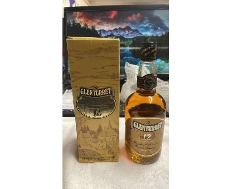  Sale Item:    12 Y O GLENTURRET  75CL 43%   Vat Status:   No Vat   Buyers Premium:  This lot is subject to a Buyers Premium 