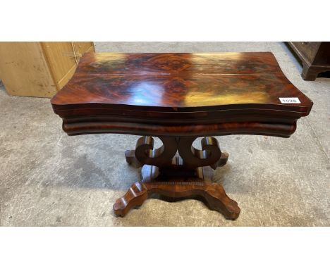  Sale Item:    MAHOGANY FOLD OVER TABLE (AF)   Vat Status:   No Vat   Buyers Premium:  This lot is subject to a Buyers Premiu