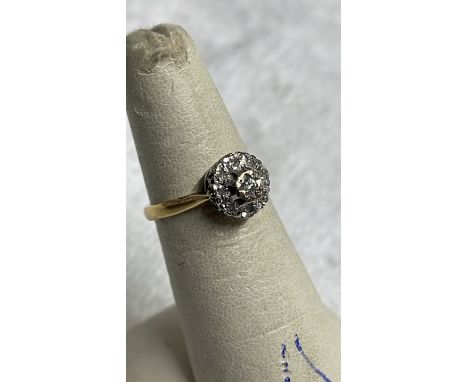  Sale Item:    18CT GOLD DIAMOND RING SIZE K   Vat Status:   No Vat   Buyers Premium:  This lot is subject to a Buyers Premiu