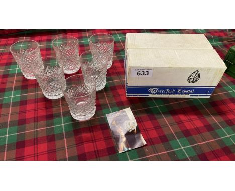  Sale Item:    BOX 6 WATERFORD CRYSTAL GLASSES   Vat Status:   No Vat   Buyers Premium:  This lot is subject to a Buyers Prem