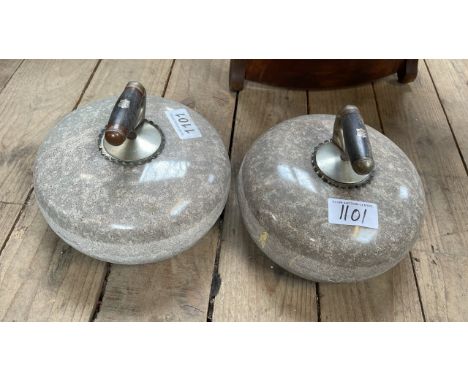  Sale Item:    2 CURLING STONES   Vat Status:   No Vat   Buyers Premium:  This lot is subject to a Buyers Premium of 17.5% + 