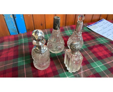  Sale Item:    GLASS BOTTLES -SOME SILVER (AF)   Vat Status:   No Vat   Buyers Premium:  This lot is subject to a Buyers Prem