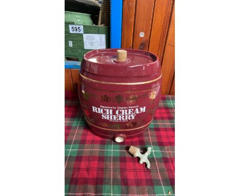  Sale Item:    CERAMIC SHERRY BARREL (AF)   Vat Status:   No Vat   Buyers Premium:  This lot is subject to a Buyers Premium o