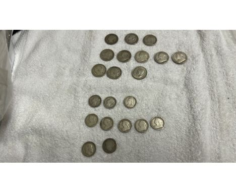  Sale Item:    BOX-11 SHILLINGS &amp; 10 SIXPENCES   Vat Status:   No Vat   Buyers Premium:  This lot is subject to a Buyers 
