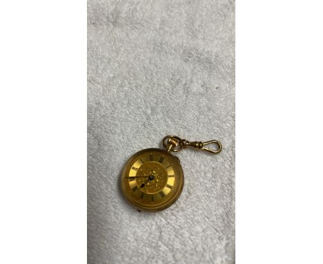  Sale Item:    14K GOLD PENDANT WATCH - HINGE BROKEN (AF)  Vat Status:   No Vat   Buyers Premium:  This lot is subject to a B
