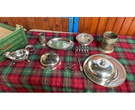  Sale Item:    BOX SILVER PLATED WARE (AF)   Vat Status:   No Vat   Buyers Premium:  This lot is subject to a Buyers Premium 