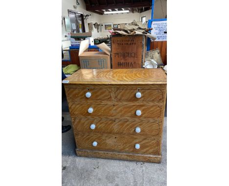  Sale Item:    2 OVER 3 PINE CHEST DRAWERS (AF)   Vat Status:   No Vat   Buyers Premium:  This lot is subject to a Buyers Pre