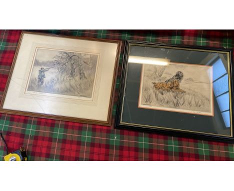  Sale Item:    2 HENRY WILKINSON DRAWINGS-1 GLASS BROKEN (AF)  Vat Status:   No Vat   Buyers Premium:  This lot is subject to